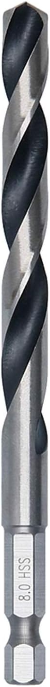Bosch 10pc PointTeQ Hex Drill Bit 8.0 mm 117 mm 1/4 in Hex Shank view 2