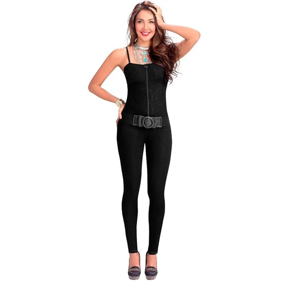 slimming black jumpsuit