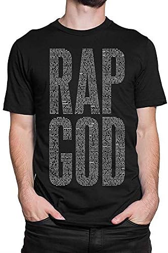 Wintree Eminem Rap God Lyrics T-Shirt, Men's Women's Inspired Classic Gift T-Shirts