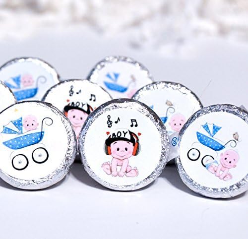 Boy Baby Shower Supplies, Boy Stickers for Hershey Kisses, Boy Party Decoration, Boy Baby Shower Party Favors