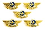 Kids Party Favors Airplane Pilot Wings Plastic Pins Lot of 5