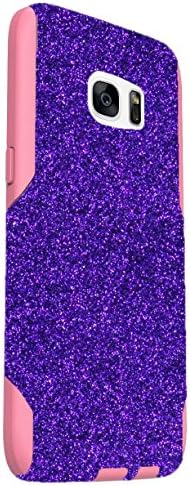 OtterBox Commuter Series Case for Galaxy S7 Edge - Custom Glitter Case for Galaxy S7 Edge - Purple/Pink