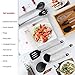 Kitchen Utensil Set With Holder - 8 Piece Silicone, Non-Stick, Cooking Utensils Set With Holder Serving Tongs, Spoon, Spatula Tools, Pasta Server, Ladle, Strainer, Whisk, Holder (Black)
