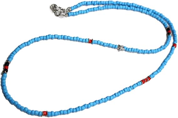 Amazon ジェネレス ネックレス ビーズ ビーズネックレス メンズ Non ターコイズ ネックレス 通販