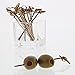 CiboWares Bamboo Knot Cocktail and Hors' D'oeuvre Picks, 4 Inches, Red, Package of 100
