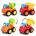 Kemuse Toddler Baby Toy Push And Go Friction Powered Car Toys Set for Children Boys Girls Kids Gift- Tractor, Bulldozer, Mixer Truck And Dumper（Set of 4）