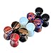 BodyJ4You 10PC Stone Ear Plugs Aftercare Jojoba 6G (4mm) Double Flare Saddle Stretching Gauges