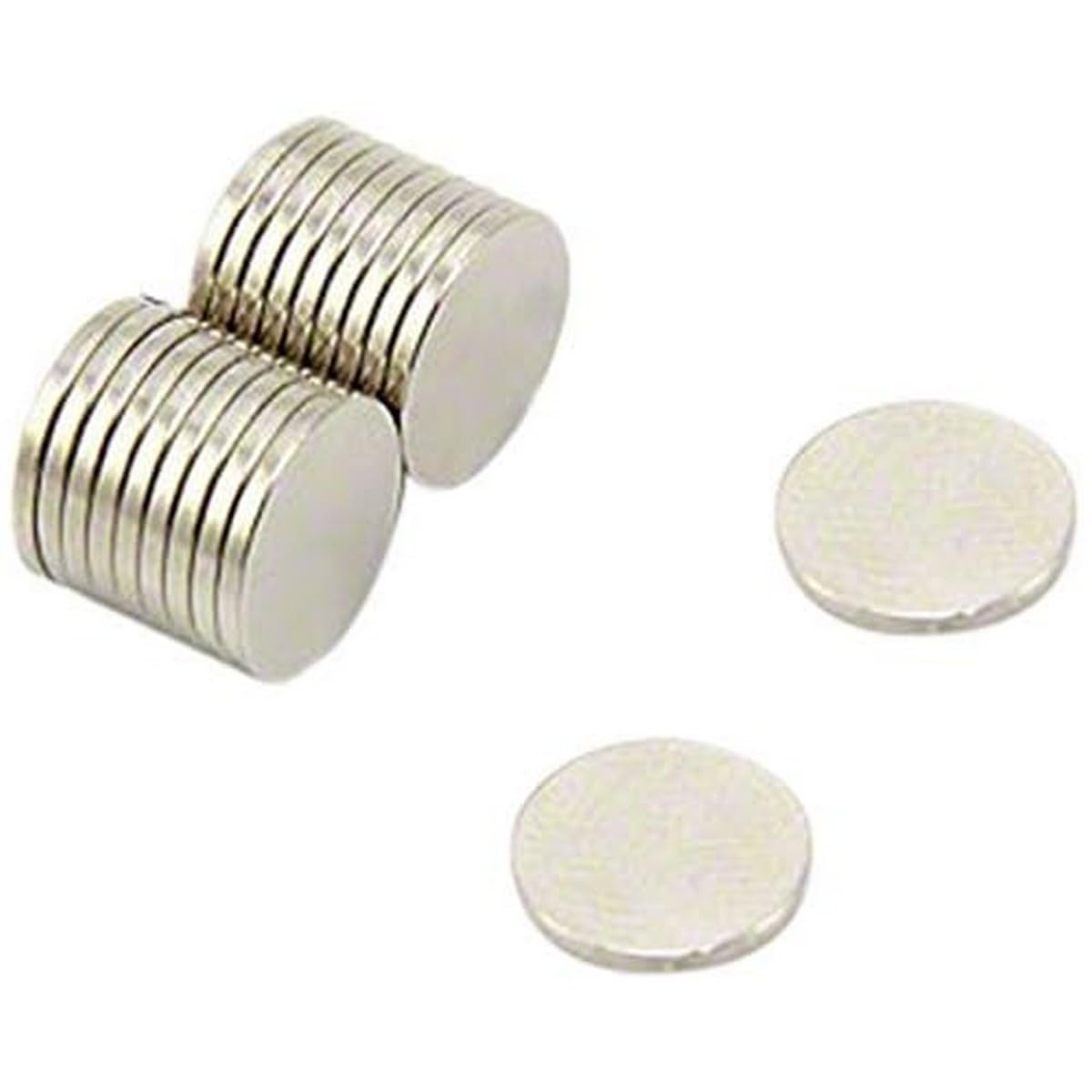 N35 Neodymium Magnet for Arts, Crafts, Model Making, DIY, Hobbies, Office and Home - 10mm dia x 1mm thick - 0.51kg Pull - Pack of 20