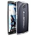 Nexus 6 Case, Ringke [Fusion] Clear PC Back TPU Bumper w/ Screen Protector [Drop Protection/Shock Absorption Technology][Attached Dust Cap] For Google Nexus 6 - Clear