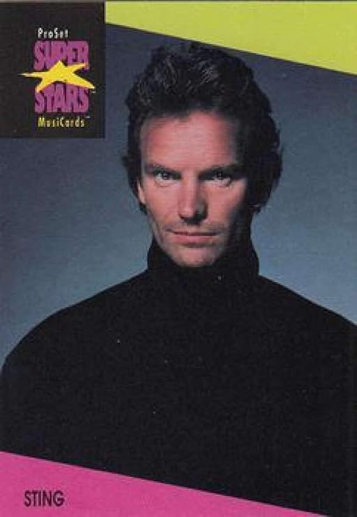 1991 Pro Set SuperStars MusiCards 95 Sting NonSport At Amazon s 