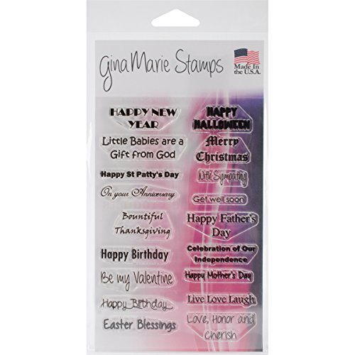 Gina Marie DesignsClear Stamps, 4-Inch by 6-Inch