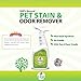 Pet Stain Remover, Animal Stain Cleaner, Pet Odor Remover - Pet Stain And Odor Remover By Mr.Spragles Pet Supplies - Squirt Bottle Sprayer, No Harsh Chemicals, Carpets, Cars, Hardwood