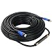 SHD HDMI Cable 100Feet with Signal Booster 1080P Ultra HDMI Cord 2.0V Built-in Signal Booster CL3 Rated for in-Wall Installation Support 3D,Ethernet Black