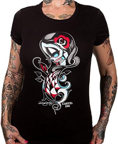 Women's Cartel Ink Eternal Love T-Shirt Black 2XL