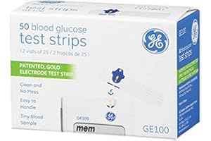 PS MEDICAL GE Glucose Monitor Strips, Box of 50