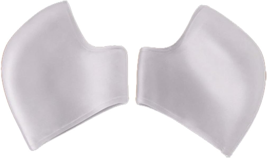 Cracked Heels Relief Protective Silicone Gel Sleeves for Heel Pain or Plantar Fasciitis, Bruised Foot, Softens Sore Dry Heels Relieves Pain of Sore Feet