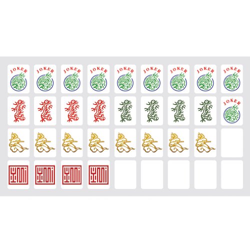 American Mah Jongg Tile Decal Stickers - Set of 180