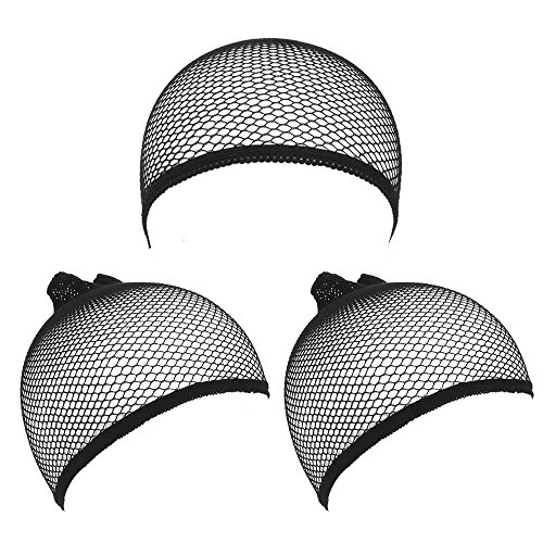 UPC 713072671350, eBoot Wig Caps Elastic Hair Mesh Net Open End, Black, 3 Pack