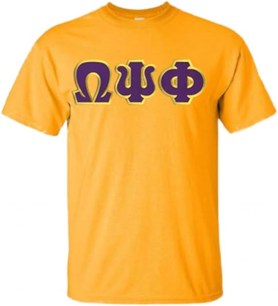 Omega Psi Phi Fraternity Greek Lettered Cotton Jersey T