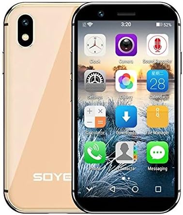 Mobile Phones SOYES XS, 3GB+32GB, 3.2 inch Android 6.0 MTK6737 Quad Core up to 1.3GHz, Dual SIM, Bluetooth, WiFi, GPS, Network: 4G, Support Google Play (Black) Unlocked Cell Phones ( Color : Gold )