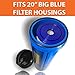 Aquaboon 20 Inch Whole House Pleated Water Sediment Filter Replacement 5 Micron Water Filter Cartridge Compatible with ECP5-20BB, SPC-45-2005, 1-Pack