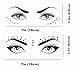 6 Sets Women Mermaid Face Gems Glitter,Temporary Tattoo Stickers Crystal Glitter Stickers Rhinestone Rave Festival Face Jewels, Eyes Face Temporary Stickers Decorations for Costume Parties