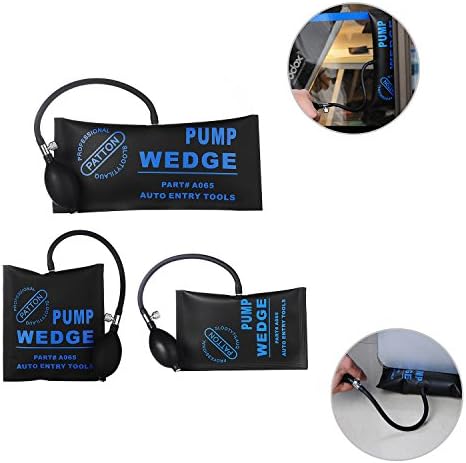 Sellest Entry Airbag Air Shim Inflatable Pry Bar and Leveling Tool Contractor-Grade Alignment Pump Wedge (3 Size)