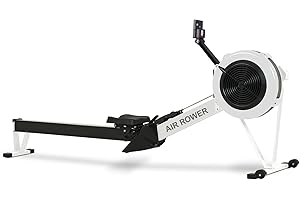 Oarlike Air Resistance Rowing Machine 10 Level Adjustable Resistance Air Rower with LCD Monitor Foldable Exercise Fitness Equipment for Home Gym Office Use