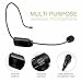 UHF Wireless Microphone Headset Super-Powerful Wall-Through Headset mic with 2 in 1 Handheld, Stable Wireless Transmitter for Voice Amplifier, PC,Speaker, Compatible with All AUX Audio Device,Stage