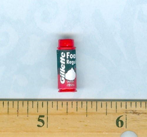 Dollhouse Miniature Size Shaving Foam Spray Can - My Mini Fairy Garden Dollhouse Accessories for Outdoor or House Decor