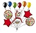 11 pc Power Rangers Dino Charge Happy Birthday Balloon Bouquet Party Decoration