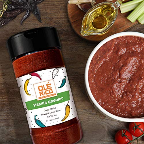 Pasilla Chili Powder 4 oz Ground Chile For Mole Sauce, Taco Seasoning