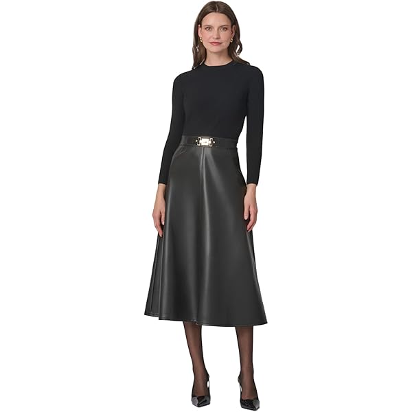 Shoshanna Women's Leather Knit Lonnie Dress, Jet, XS at Amazon Women's  Clothing store