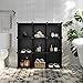SONGMICS Cube Storage Organizer, 9-Cube BookShelf, DIY Plastic Closet Cabinet, Modular Bookcase, Storage Shelving for Bedroom, Living Room, Office, 36.6