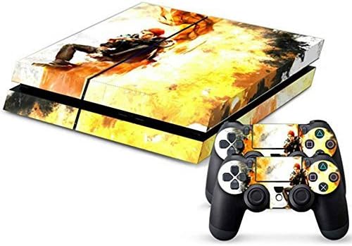 MODFREAKZ™ Console and Controller Vinyl Skin Set - Red Hat Boy on Fire Infamous for Playstation 4