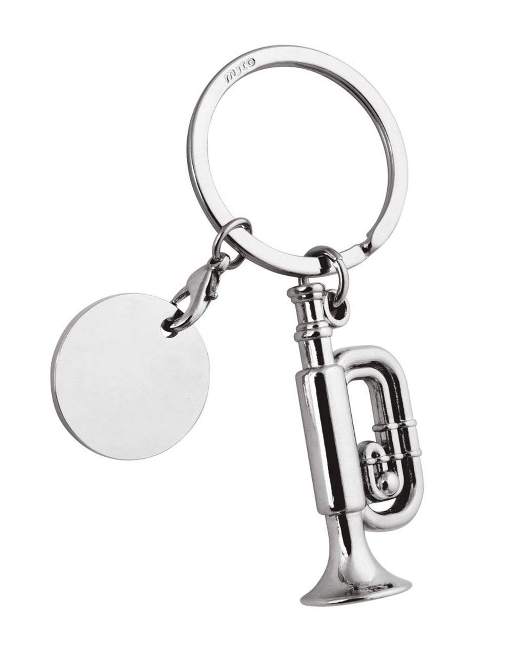 Ten Keychain trumpet with coin cod.EL7989 cm 8x3,5x1,5h by Varotto & Co.
