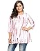 Women Plus Size Long Sleeve Knit Tunic Top Shirts, White, 3X
