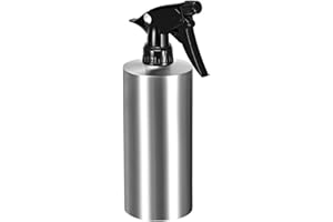 uxcell 18.5oz/550ml Spray Bottle 304 Stainless Steel with Fine Mist Sprayer, Empty Refillable Container for Kitchen Bathroom 
