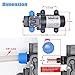 DC12V 145PSI Self-priming Bypass Garden Misting Pump for Fogging Misting System Agricultural Irrigation Sprayer Sprinkler System Fluid Transfer