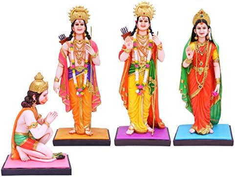 PAPILON ATTRACTIONS Papilon Handmade Gold Plated Ram Darbar Spiritual idols Decorative Puja/Vastu Showpiece Religious Pooja Gift item &amp; Murti for Mandir,Temple,Home Decor &amp; Office 17x20x12 inches