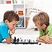 iBaseToy Magnetic Travel Chess Set 3 in 1 Chess Checkers Backgammon Set for Adults Kids Folding Portable Chess Set Traditional Chess Game 9.8