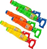 Kids Water Guns Super Soakers 6 Pack |Assorted BPA Free Plastic Multicolor Water Cannon Blasters Beach Toy | Swimming Pool | Bath Tub | Backyards | Camping | BBQ - Outdoor | Indoor
