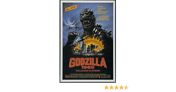 Amazon.com: Godzilla 1985 Poster Movie 