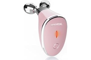 MCSYPOAL Microcurrent-Facial-Device, Microcurrent Facial Massager, Face Roller Face Massager for Skin Care at Home, Rose Gold