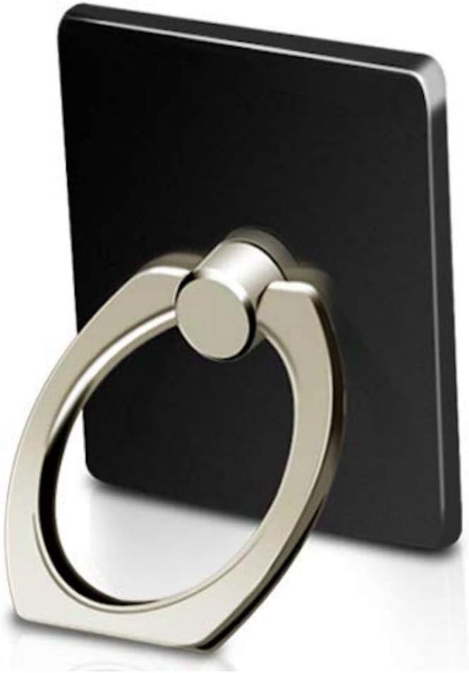 MuStone Phone Ring Holder, Cell Phone Finger Ring Holder, 360°Rotation Smartphone Kickstand Ring Grip Bracket for iphone XS X 8 7 6S 6 5S 5C 5, Samsung Galaxy S9 S8 S7Edge S7 S6 Note 8 5 (Black)