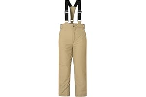 MONTFLIX Kids Waterproof Snow Pants Winter Warm Skiing Snowboard Pants for Boys Girls