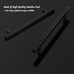 Probrico Cabinet Handles-Pack of 5 Black 6-1/4inch