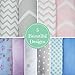 Pack N Play Portable Crib Sheet Set by LANCON Kids - 2 Pack of Ultra Soft, Premium 100% Jersey Knit Cotton Fitted Sheets (Pink/Castle)