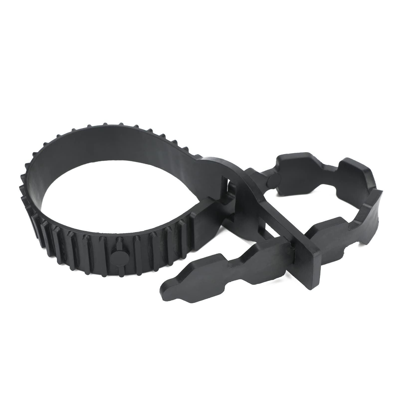 KINGLAKE 8Pcs 50cm Black Tree Ties Straps Supports Heavy Duty Shrub Ties Adjustable Interlock Garden Tree Ties for Shrub Rose Tree Plant Support