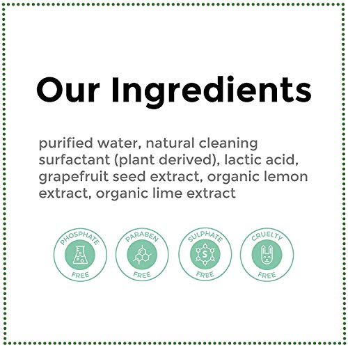 Rebel Green Fruit and Veggie Wash, Natural Fruit and Vegetable Produce Cleaner, 1 Gallon Refill
